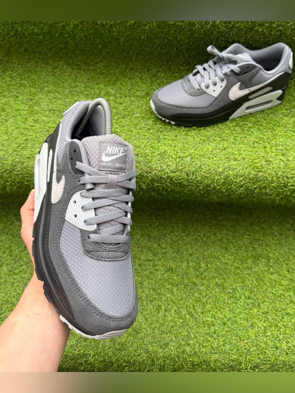 Nike Air Max 90 “Smoke Grey Black Photon Dust” Men’s Shoes - Picture 5 of 6